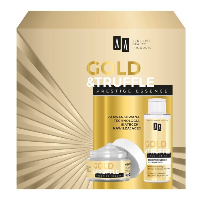 AA Gold & Truffles Prestige Essence 65+ cream-essence 50ml + makeup remover milk 150ml