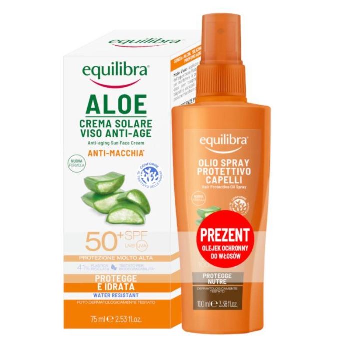 Aloe Sun set face cream SPF50 75ml + hair oil 100ml