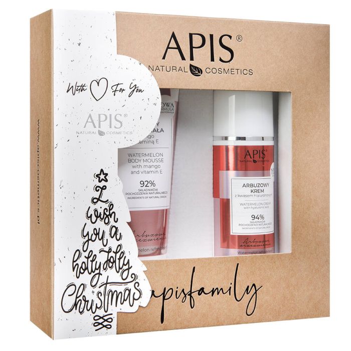 Apis Watermelon Refreshment set watermelon body mousse 200ml + watermelon face cream 100ml