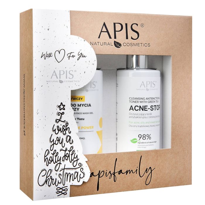 Apis Home Terapis set nourishing face washing gel 300ml + antibacterial cleansing tonic 300ml