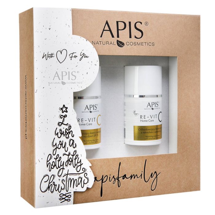 Apis Re-Vit C Home Care set revitalizing day cream with vitamin C SPF15 50ml + rebuilding night cream with retinol and vitamin C 50ml