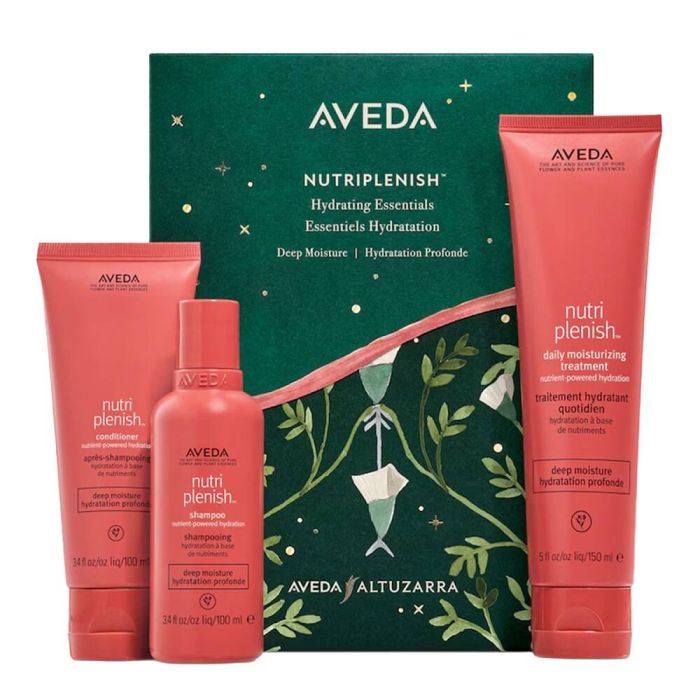 Aveda Nutriplenish set hair shampoo 100ml + hair conditioner 100ml + leave-in conditioner 150ml