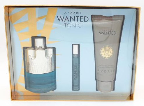 AZZARO Wanted Tonic EDT 100ml + Hair & Body Shampoo 100ml + EDT 7.5ml