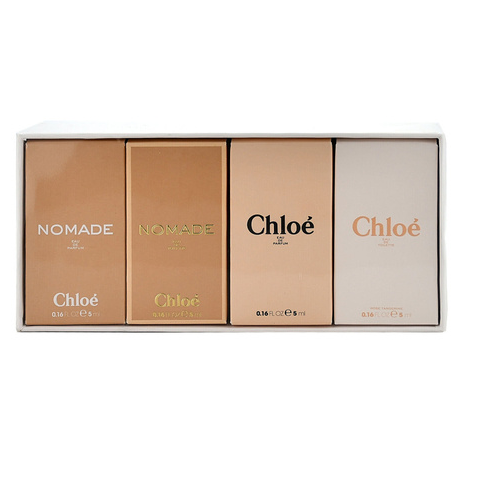 Chloe Nomade EDT 5ml + Nomade EDP 5ml + Chloe EDP 5ml + Rose Tangerine EDT 5ml