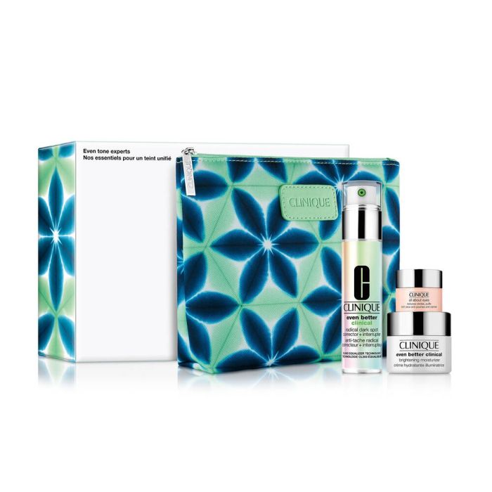 Clinique Even Tone Experts cosmetics set with make-up bag