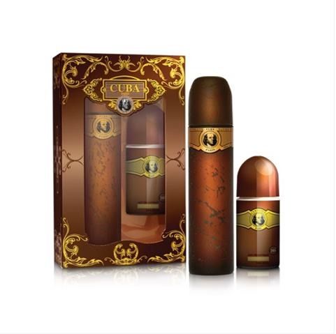 Cuba Gold set eau de toilette spray 100ml + alcohol-free deodorant roll-on 50ml