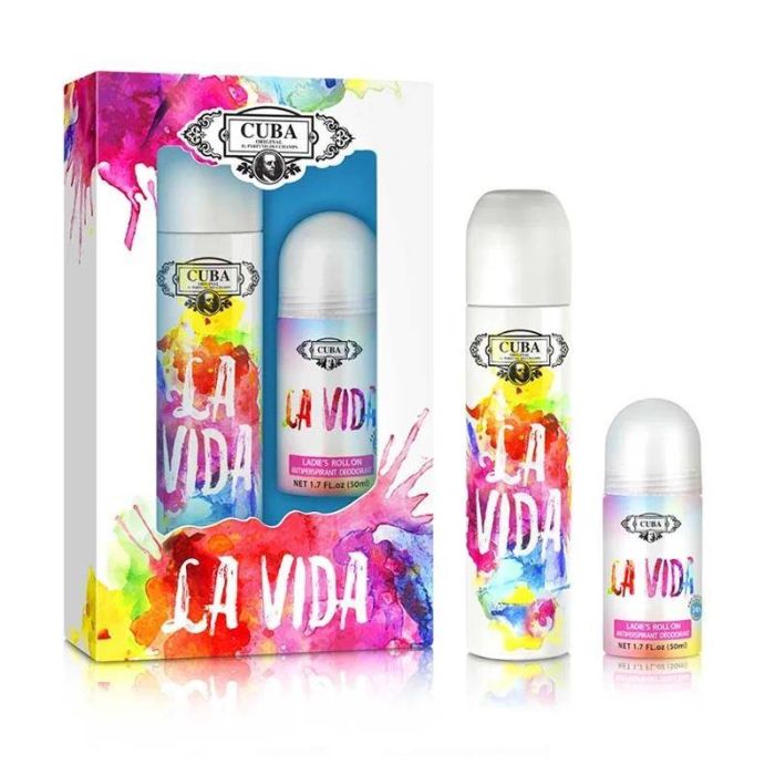 Cuba La Vida For Women edp 100ml + roll-on 50ml