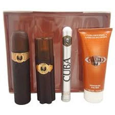 Cuba Paris set eau de toilette spray 100ml + Eau de toilette spray 35ml + shower gel 200ml + aftershave balm spray 100ml