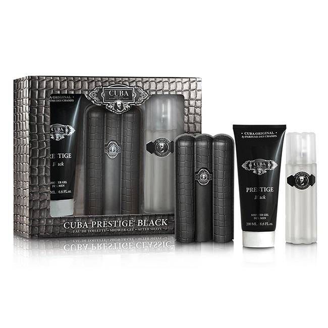 Cuba Prestige Black edt 90ml + aftershave 100ml + shower gel 200ml