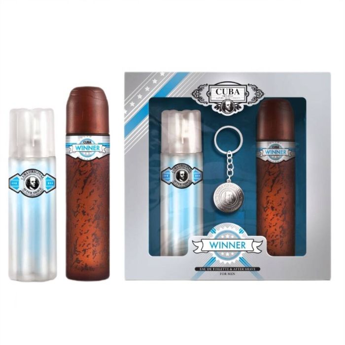 Cuba Winner edt 100ml + aftershave water 100ml + key ring