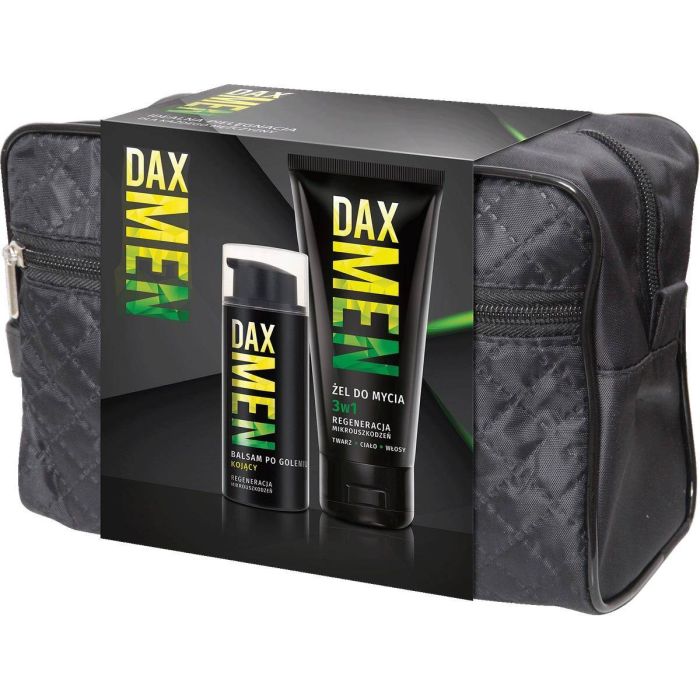 Dax Men 3-in-1 washing gel 180ml + aftershave balm 100ml + cosmetic bag