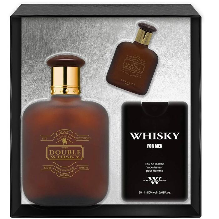 Double Whisky set eau de toilette spray 100ml + eau de toilette spray 20ml + eau de toilette spray 10ml