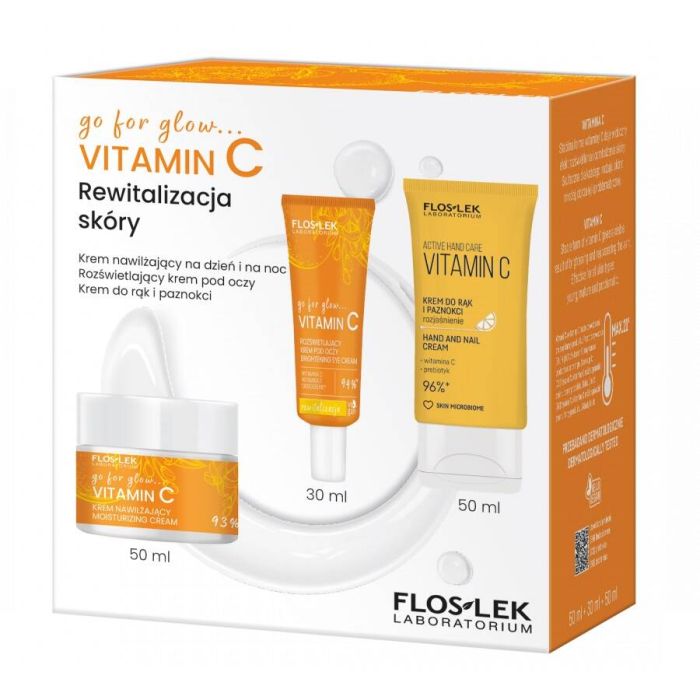 go for glow...VITAMIN C cream 50ml + eye cream 30ml + hand and nail cream 50ml