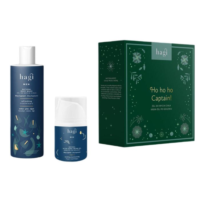 Ho Ho Ho Captain! body wash gel set 300ml + aftershave cream-gel 50ml