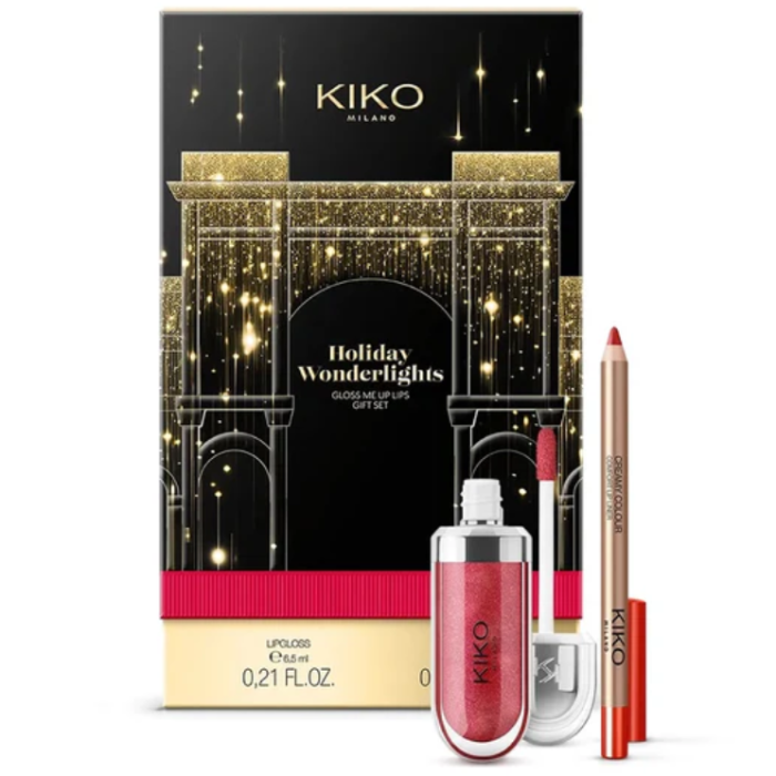 KIKO Milano Holiday Wonderlights Gloss Me Up Lips Gift set 03 Red Smile