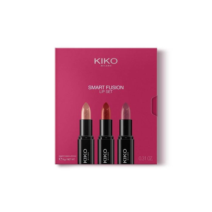 KIKO Milano Smart Fusion Lip Set glossy lipstick set 02 All The Must Haves 3x3g