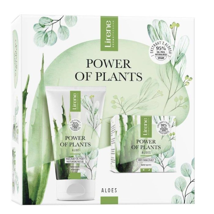 Lirene Power of Plants Aloe set moisturizing cream 50ml + moisturizing washing gel 150ml