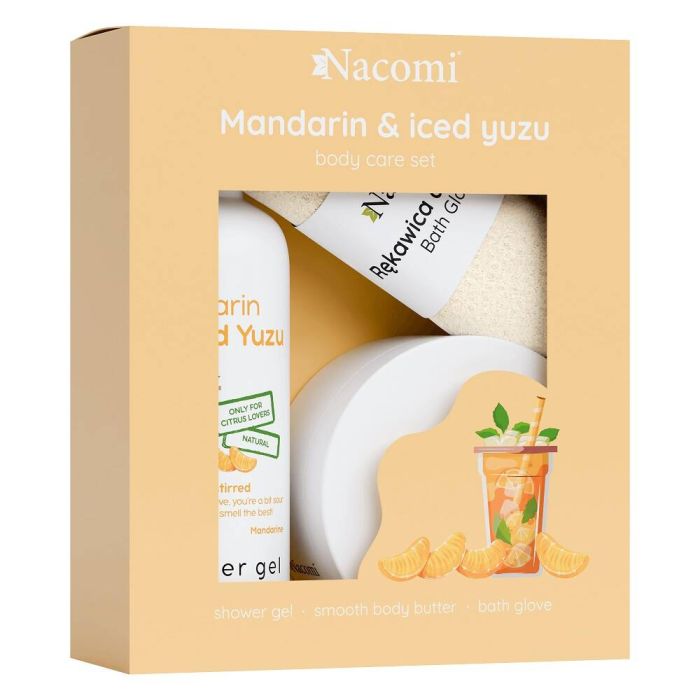 Mandarin & Iced Yuzu set shower gel 300ml + body butter 100ml + bath mitt