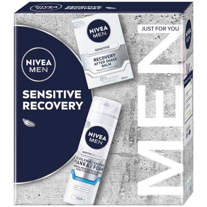 Men Sensitive Recovery set aftershave balm 100ml + shaving foam 200ml