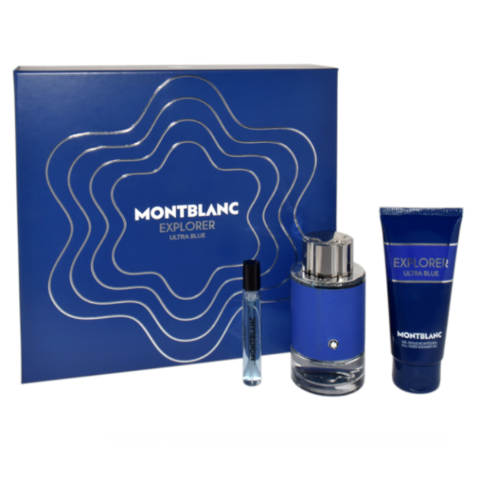 MONT BLANC Explorer Ultra Blue EDP 100ml + EDP 7.5ml + SG 100ml