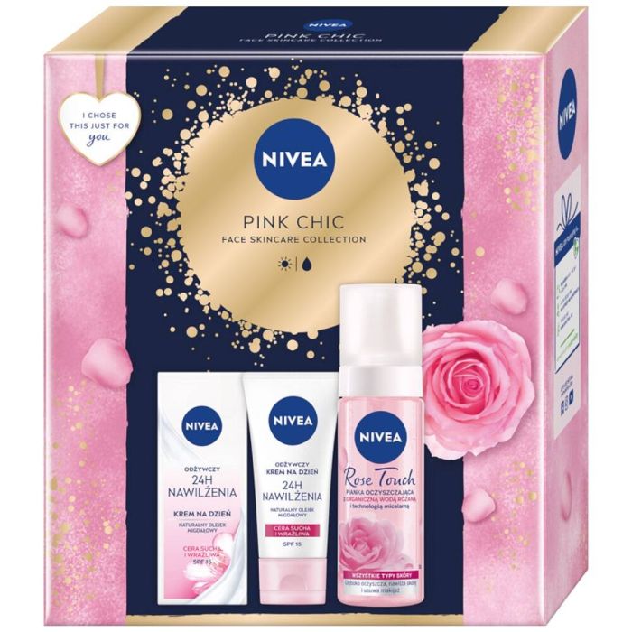 Nivea Pink Chic cleansing foam 150ml + nourishing day cream 50ml