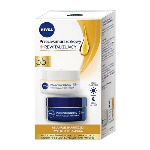 NIVEA Anti-wrinkle+ shaping night cream 55+ 50ml + Anti-wrinkle+ shaping day cream 55+ 50ml