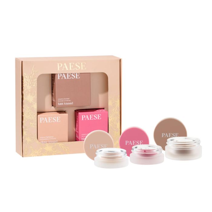 Paese Contouring 01 set cream blush + cream highlighter + cream bronzer