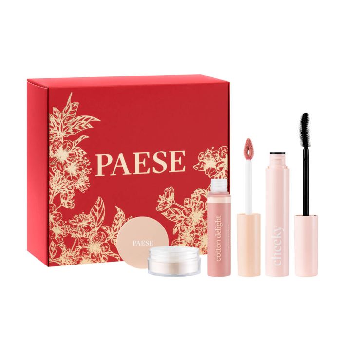 Paese Paese Nature Look set mascara 9ml + lip gloss 7.5ml + loose barley powder 10g