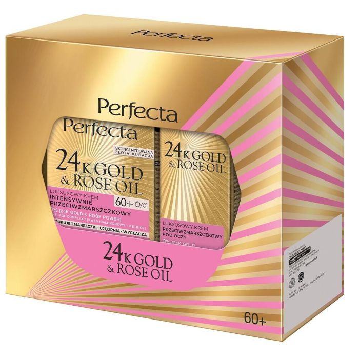 Perfecta 24K Gold & Rose Oil set face cream 60+ 50ml + eye cream 15ml