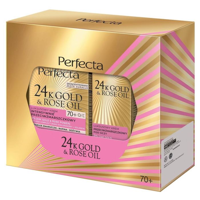 Perfecta 24K Gold & Rose Oil set face cream 70+ 50ml + eye cream 15ml