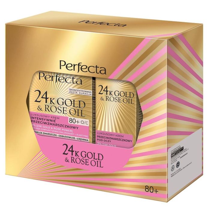 Perfecta 24K Gold & Rose Oil set face cream 80+ 50ml + eye cream 15ml