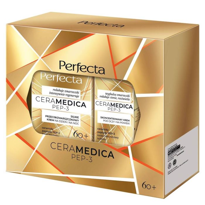 Perfecta Ceramedica Pep-3 set strong anti-wrinkle day and night cream 60+ 50ml + concentrated eye and eyelid cream 15ml