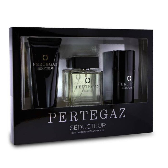 Pertegaz Seducteur Pour Homme set perfumed water spray 100ml + shower gel 230ml + deodorant 150ml