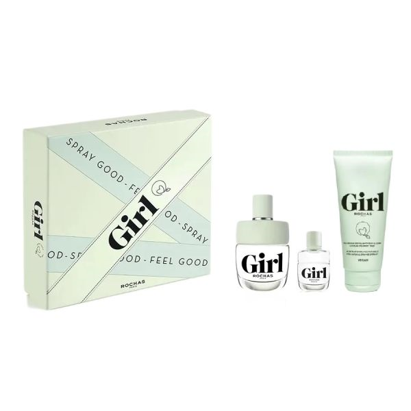 SET ROCHAS Girl EDT 100ml + MINIATURE EDT 4.5ml + SHOWER GEL 100ml