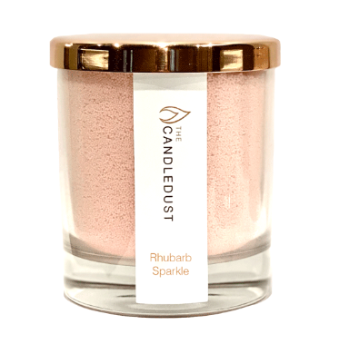 The Candledust powdered scented candle Rhubarb Sparkle 160g