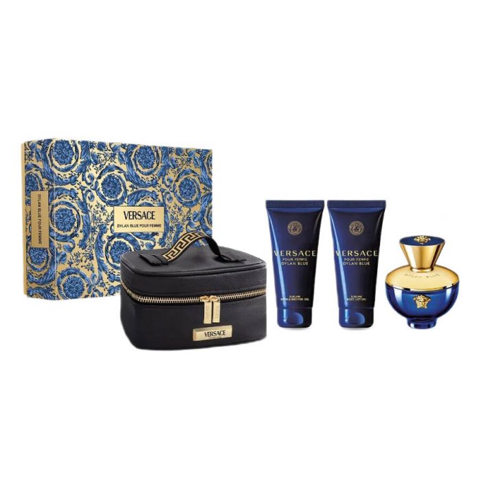 Versace Dylan Blue Pour Femme edp 100ml + shower gel 100ml + body lotion 100ml + makeup bag