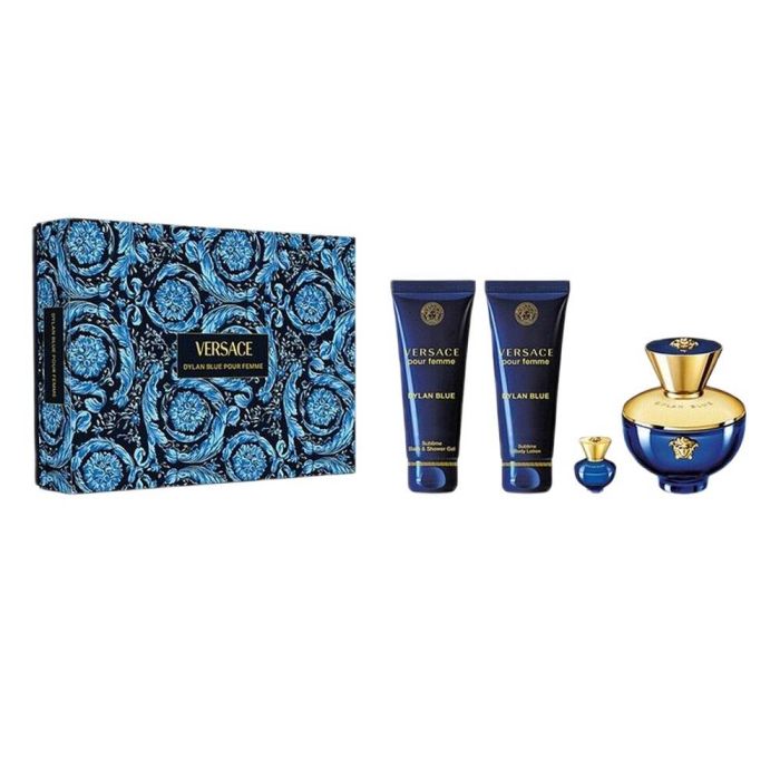 Versace Dylan Blue Pour Femme edp 100ml + shower gel 100ml + body lotion 100ml + miniature edp 5ml