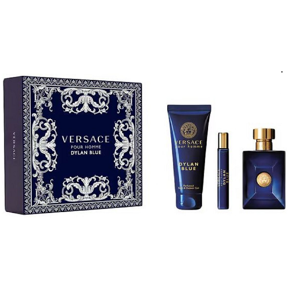 VERSACE Dylan Blue Pour Homme EDT 100ml + MINIATURE EDT 10ml + SHOWER GEL 150ml