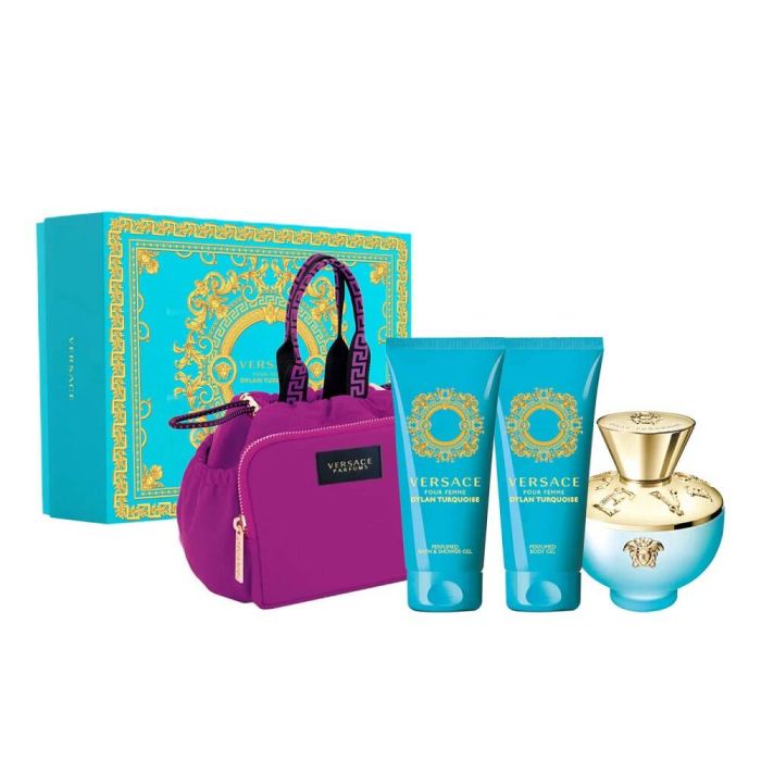 Versace Dylan Turquoise EDT 100ml + shower gel 100ml + body gel 100ml + cosmetic bag