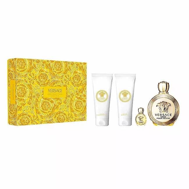 Versace Eros EDP 100ml + EDP 5ml + shower gel 100ml + body lotion 100ml