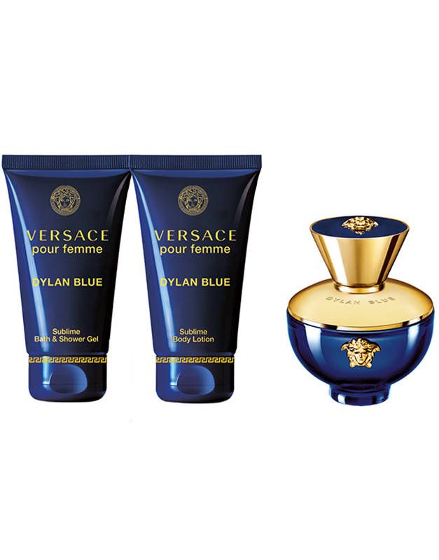 VERSACE Pour Femme Dylan Blue EDP 50ml + SHOWER GEL 50ml + BODY LOTION 50ml