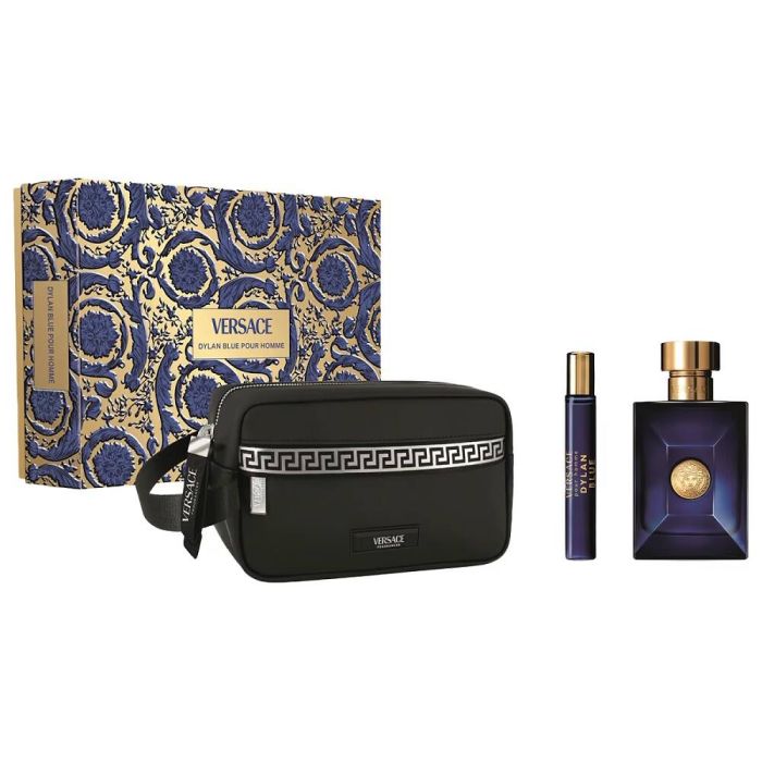 Versace Pour Homme Dylan Blue edt 100ml + edt 10ml + makeup bag