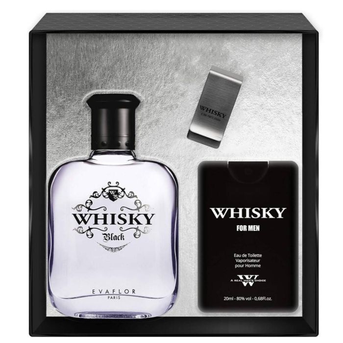 Whisky Black set eau de toilette spray 100ml + eau de toilette spray 20ml + bill clip