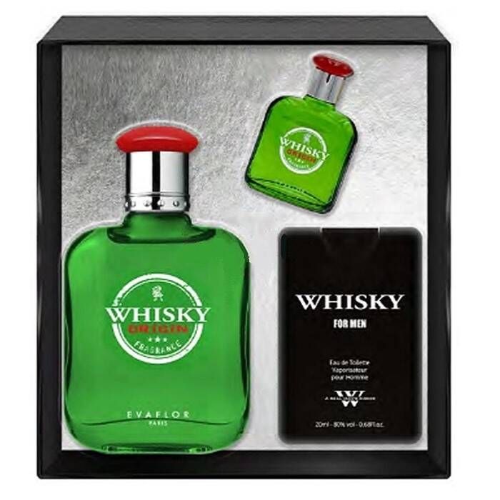 Whisky Origin set eau de toilette spray 100ml + eau de toilette spray 20ml + eau de toilette spray 10ml