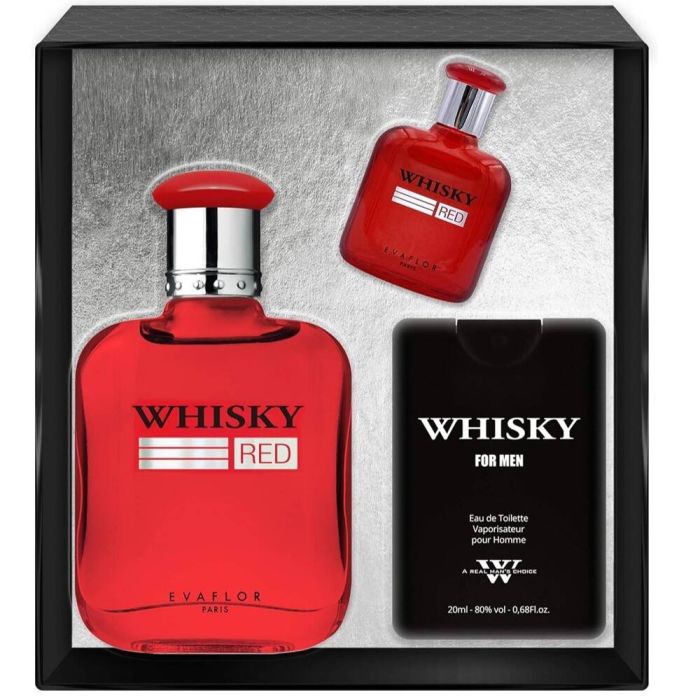 Whisky Red set eau de toilette spray 100ml + eau de toilette spray 10ml + eau de toilette spray 20ml