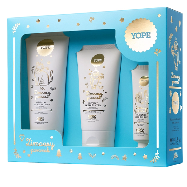 YOPE SET Zimowy Poranek shower gel 200ml + body lotion 150ml + hand cream 50ml