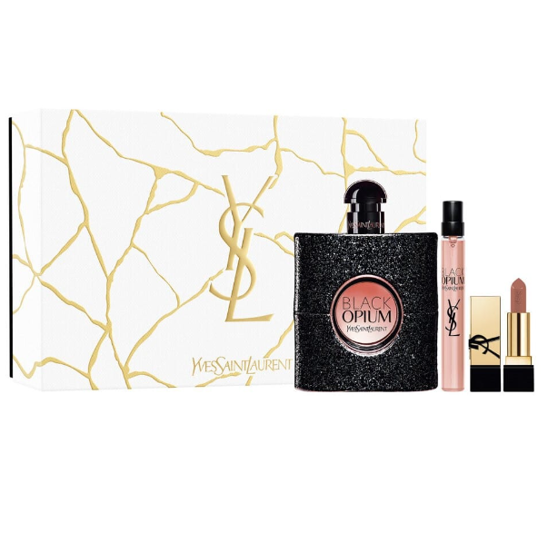 Yves Saint Laurent Black Opium EDP 90ml + EDP 10ml + lipstick 1.3g